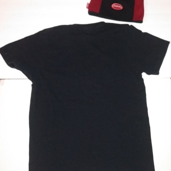 Marvel Spider Man T-shirt & knit cap, XL, Black , pre-owned - Picture 3 of 6